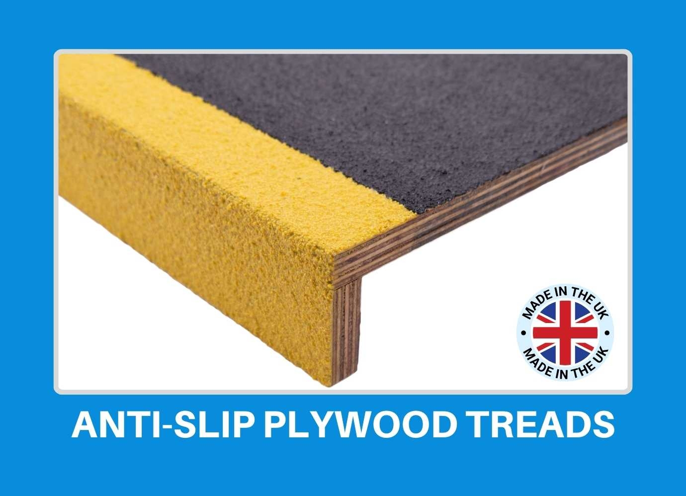 Anti-Slip Plywood Stair Treads for Step Replacement Projects